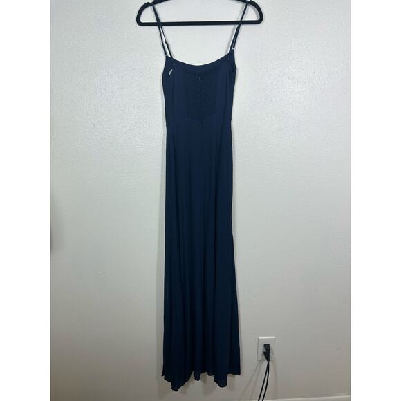 Reformation Ingrid Maxi Dress Navy Blue Sz 2 Formal Holiday New Years Wedding - Picture 10 of 10